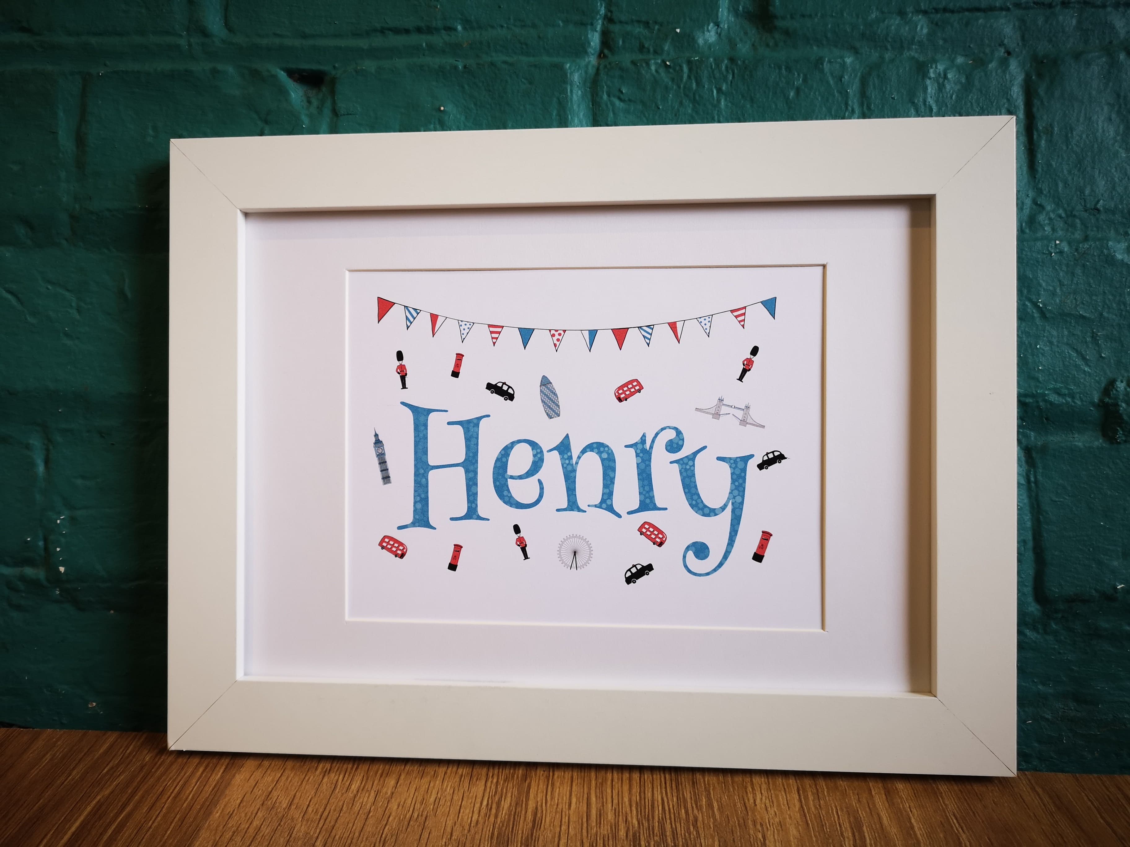 Personalised Boy's London Print