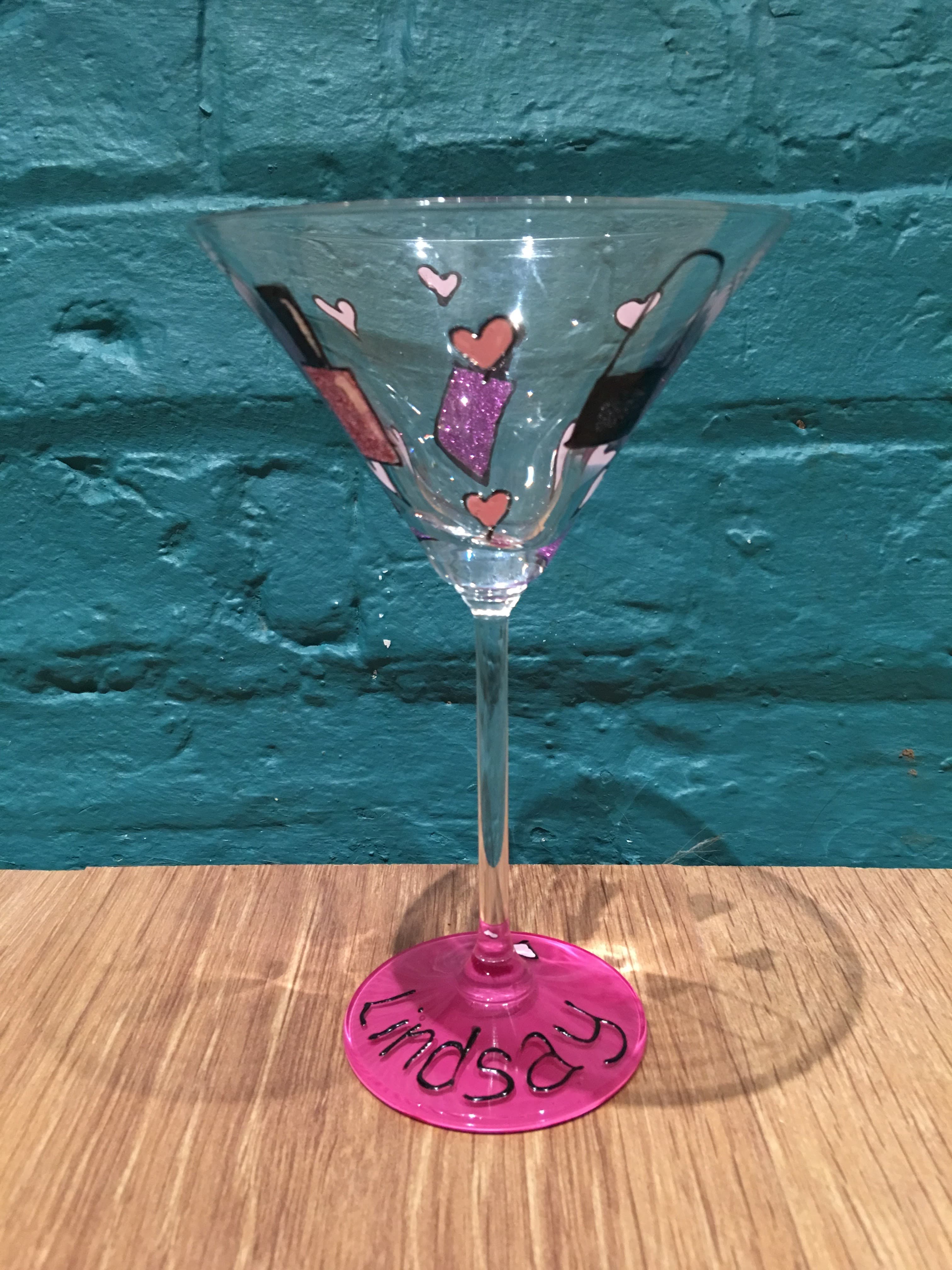 Beauty Queen Martini Glass