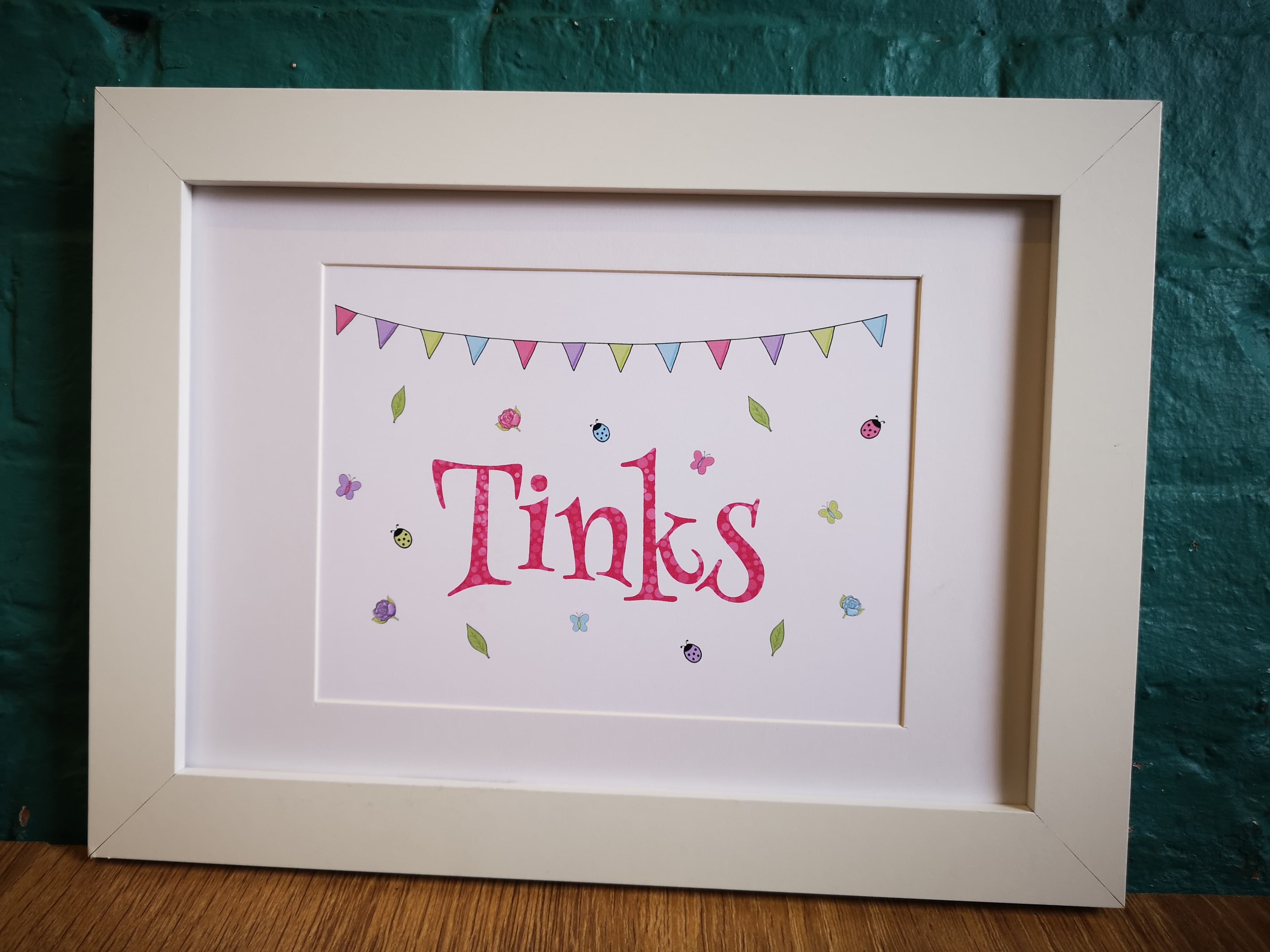 English Garden Personalised Print