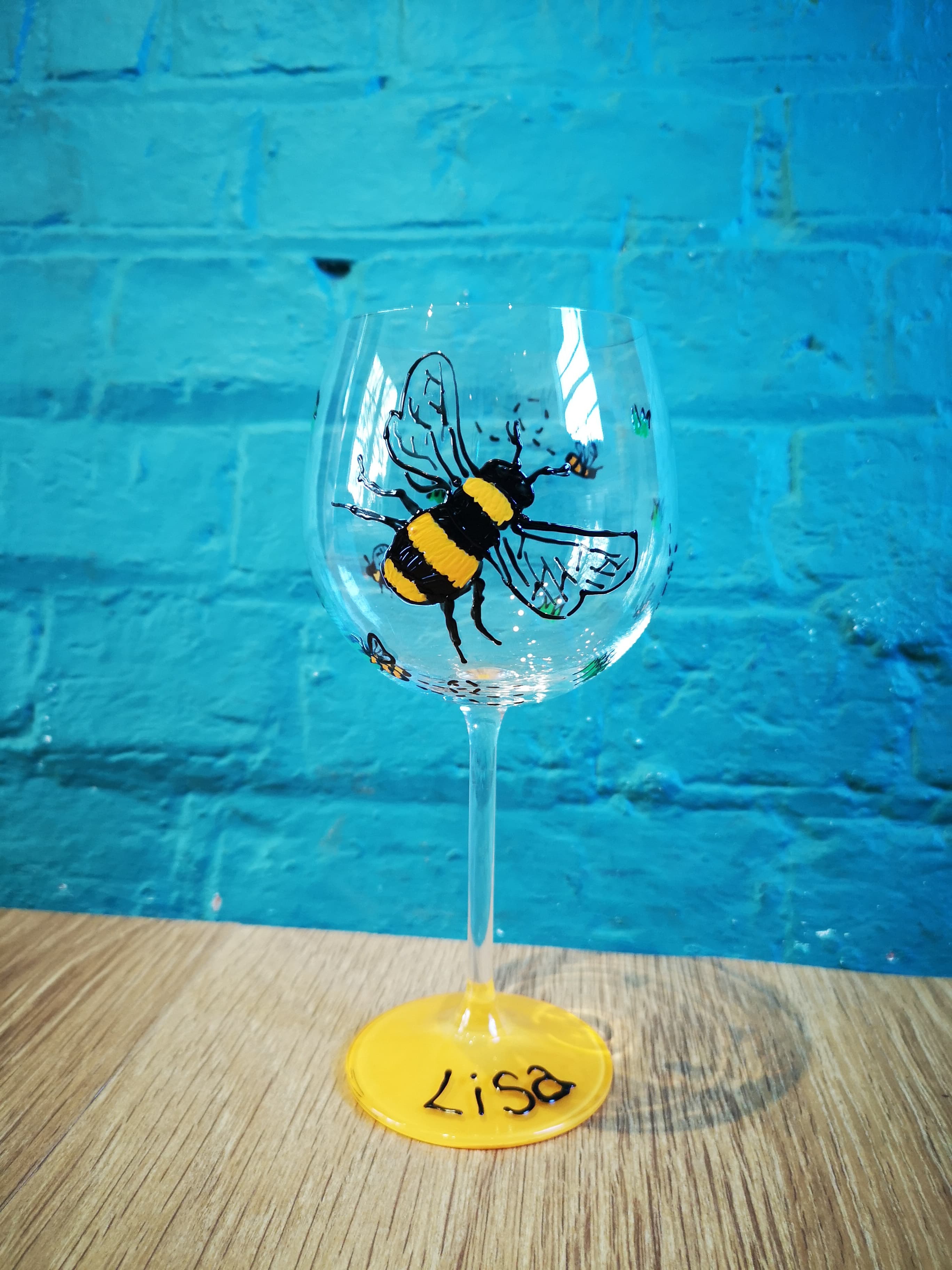 Bee Gin glass