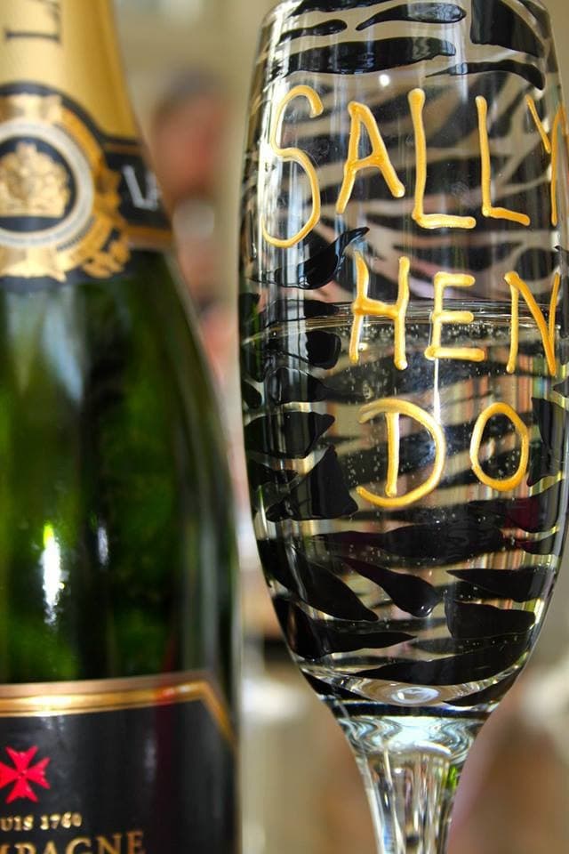 Zebra Hen Party Glasses