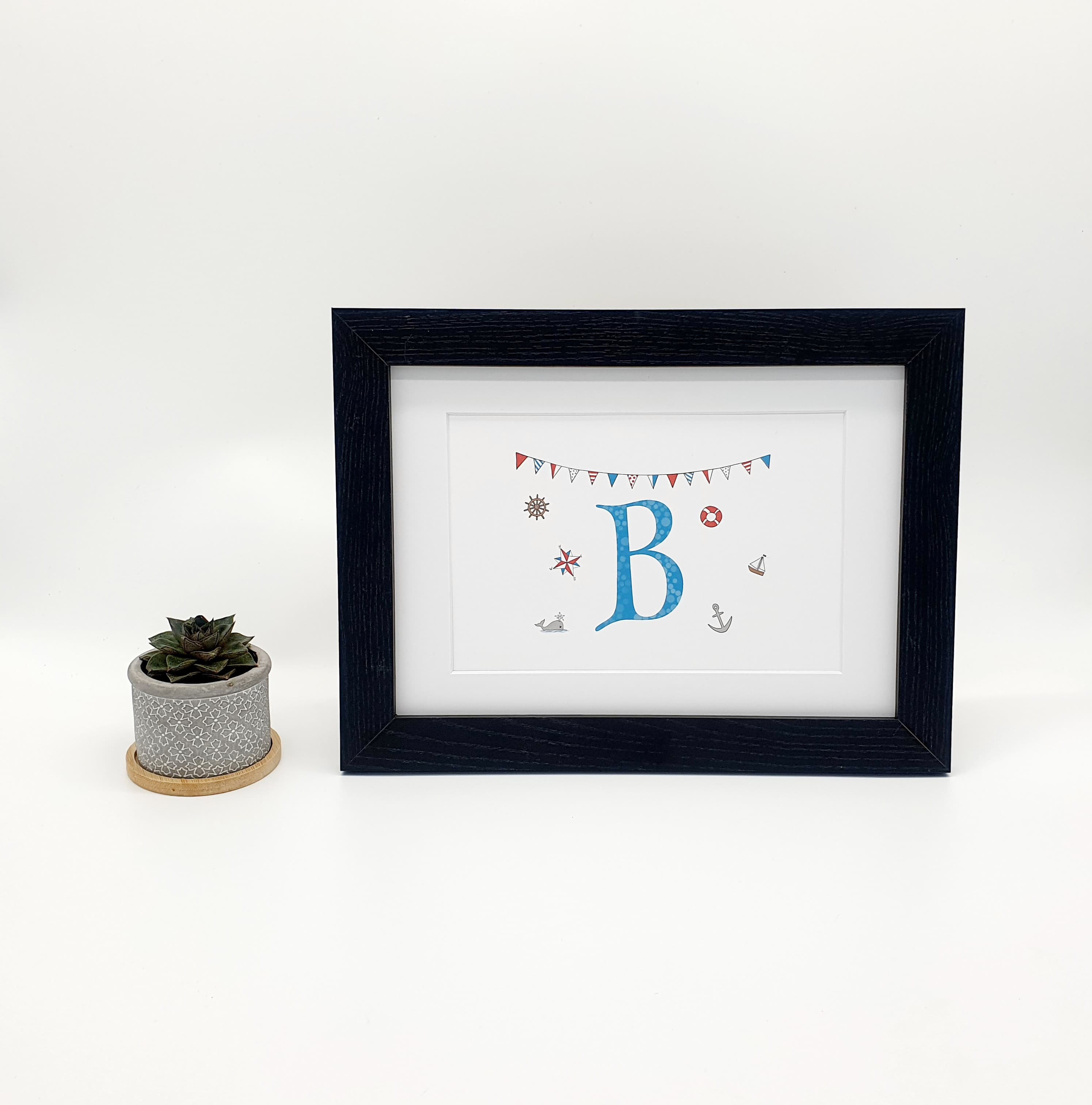 Nautical Letter Print